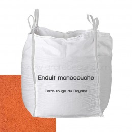 Enduit monocouche terre rouge du Royans 1 tonne